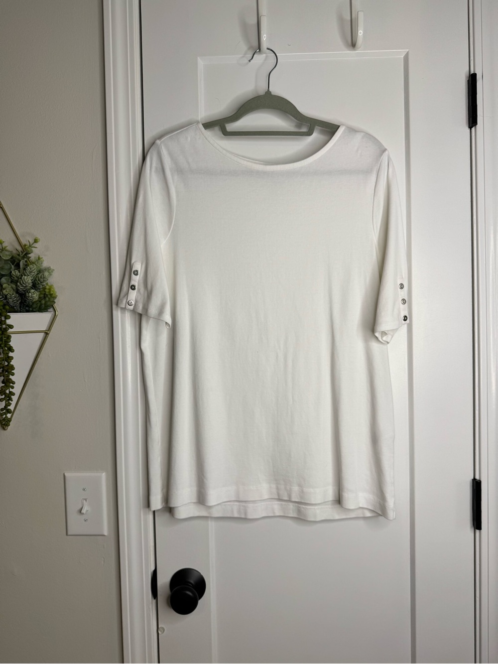Chico’s White Cotton Tee